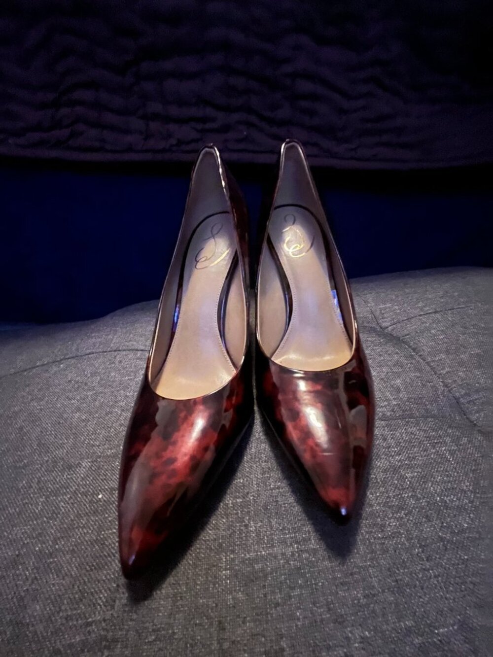 Jessica Simpson Tortoiseshell Patent Leather Pumps (Size 8.5)